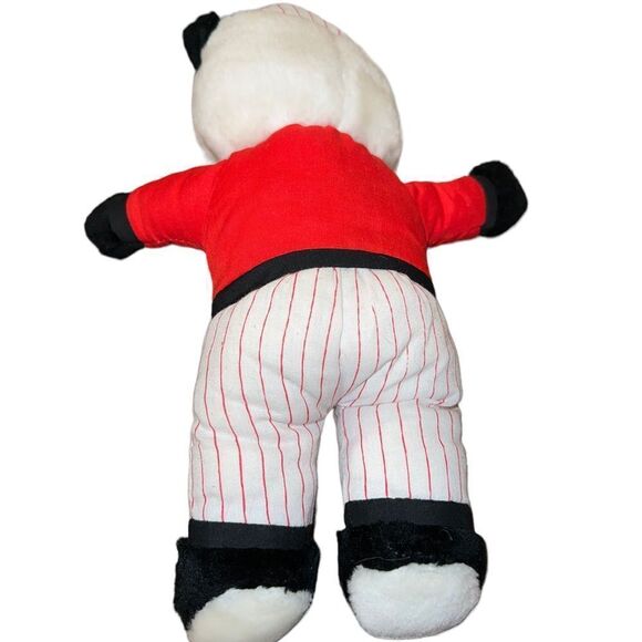 Cincinnati Reds stuffed panda bear in baseball uniform - Picture 3 of 4